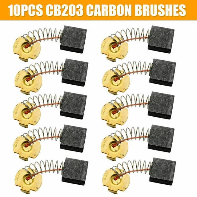 Cepillos De Carbón Para Amoladora Angular - Pack De 10 Unidades, Modelos CB203, CB325, CB459, Etc.