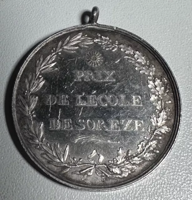 Médaille Argent 1816 Louis XVIII Prix De L’’Ecole De Sorèze