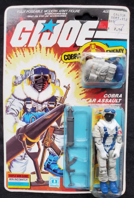 Unopened 1985 GI Joe Cobra Polar Assault Snow Serpent Army Figure Hero Hasbro