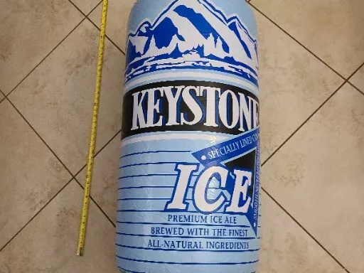 Keystone Ice Coors brewing company 1994 Inflatable Beer Can advertise party blow
