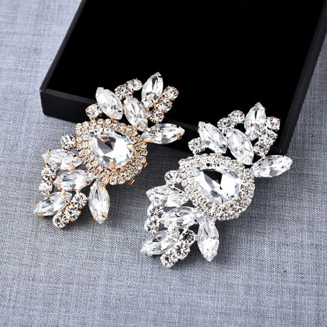 1 Stück Strass Kristall Frauen Schuhe Clips DIY Schuh Charm Schmuck Schuhe D. TS
