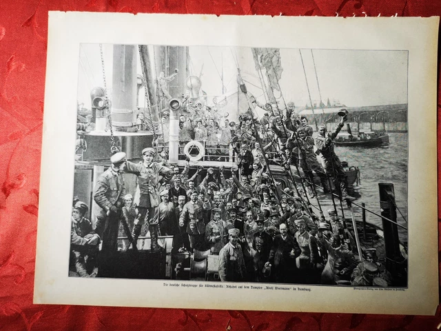 1896 Zeitungsdruck 638 Deutsch Südwest Kolonien Hamburg  Schutztruppe