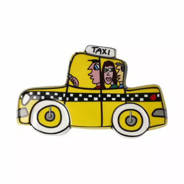 Goebel Schlüsselbrett James Rizzi - Yellow Cab Schlüssel Brett Porzellan