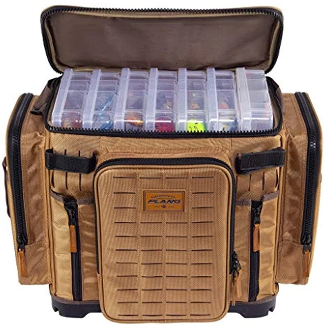 Plano Guide Series 3700XL Tackle Bag,Beige 1680 Denier Fabric with Waterproof Ba