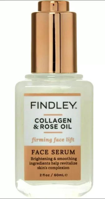 Findley Collagen & Rose Oil Firming Face Lift Face Serum 2 fl oz/59 mL New