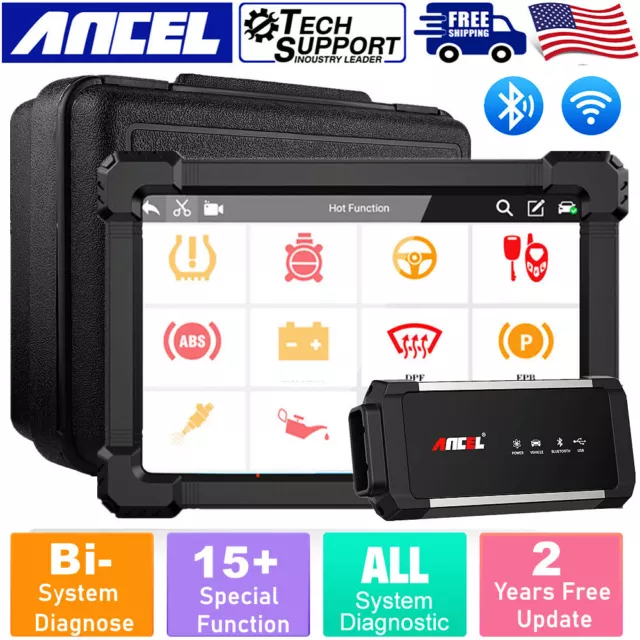 Ancel X7 Car OBD2 Scanner Full System Diagnostic Tool Code Reader Active Test