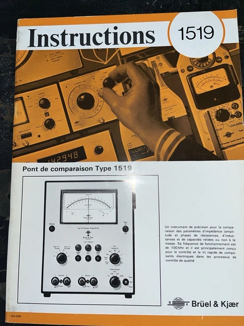 Bruel & Kjaer INSTRUCTION MANUAL 2203 /1613 English ORIGINAL