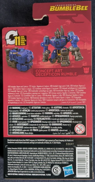 TRANSFORMERS STUDIO SERIES Bumblebee Movie Concept Art Core Rumble ...