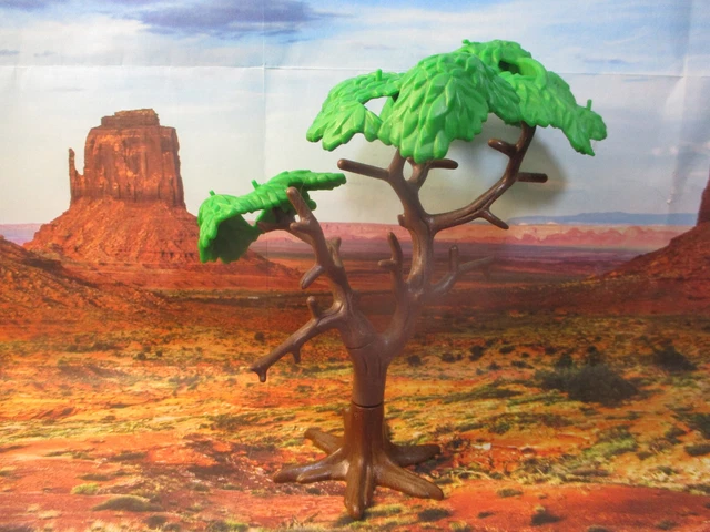 Lot Playmobil Thème Western / Ville / Nature - Décors, Arbres, Personnages - Occasion