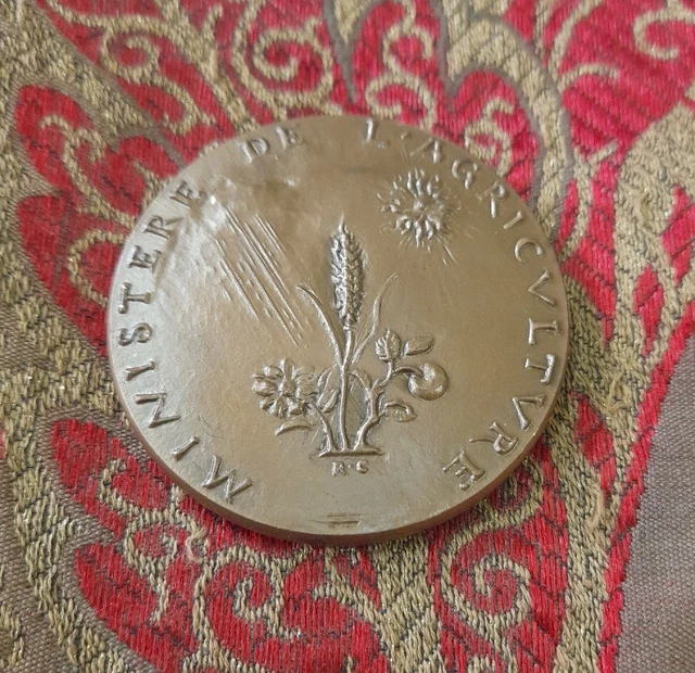 Médaille Bronze Ministère De L'Agriculture 1978 - 50mm - 71.8g