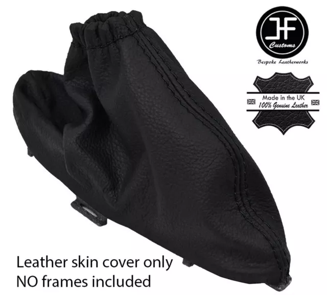 Black Stitching For Jaguar X Type 2001-2009 Leather Handbrake Gaiter Cover