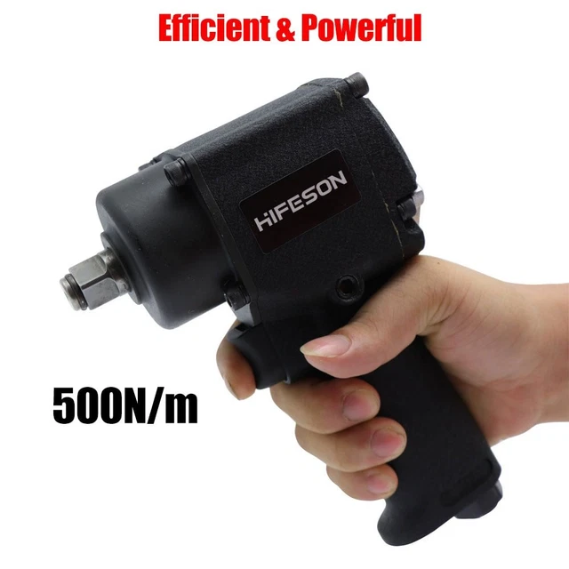 Powerful Air Pneumatic Wrench 1/2" 550N.M Impact Spanner Tire Removal Nut Sleeve