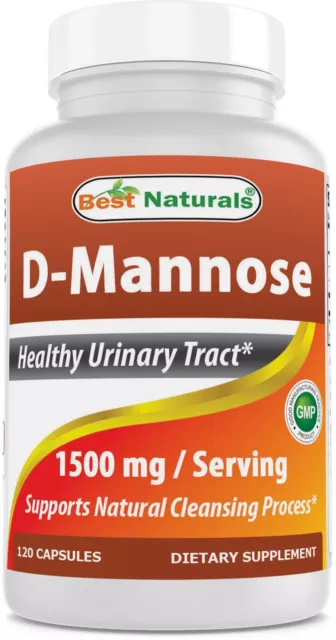 Best Naturals D-Mannose 1500 mg 120 Capsules