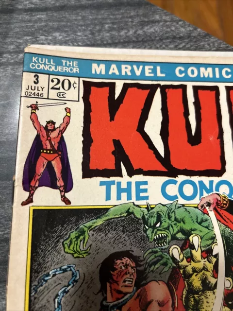 Vintage Kull the Conqueror (Marvel, 1972) Vol.1. No. 3 Fine 2