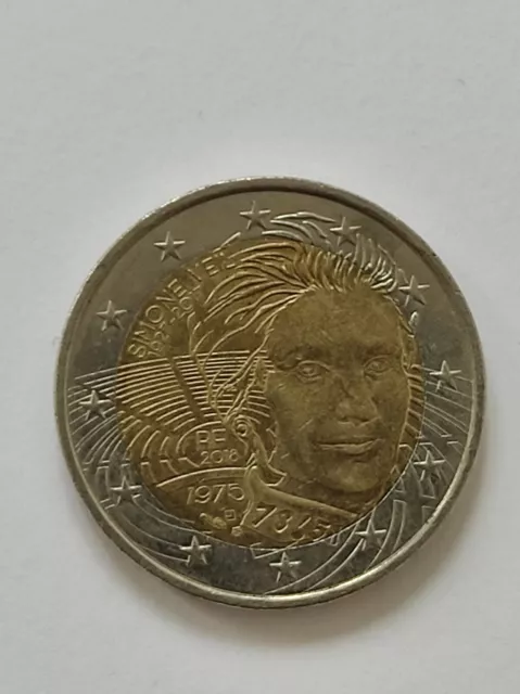 Pièce De 2 Euros Rare SIMONE VEIL