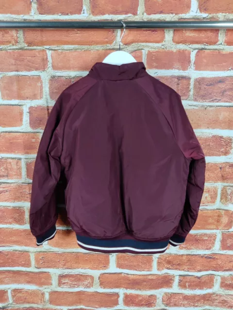 Boys Next Coat Age 5-6 Years Maroon Mix Light Quilted Bomber Jacket Casual 116Cm 2