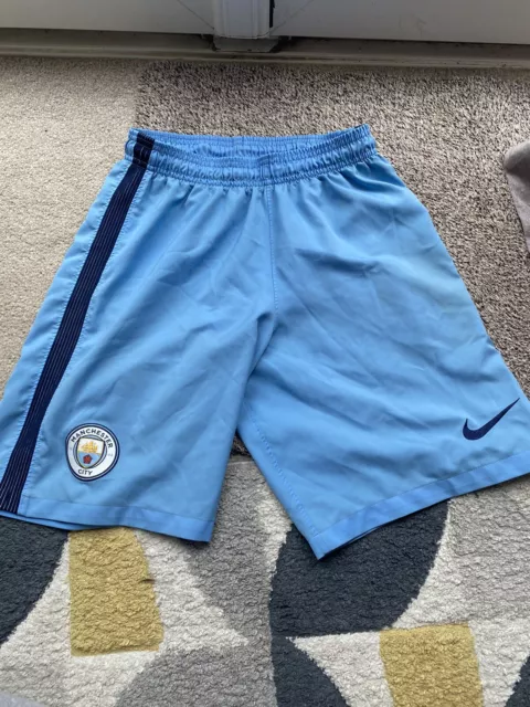 Nike Manchester City 2016/17 Home Shorts Junior Size S