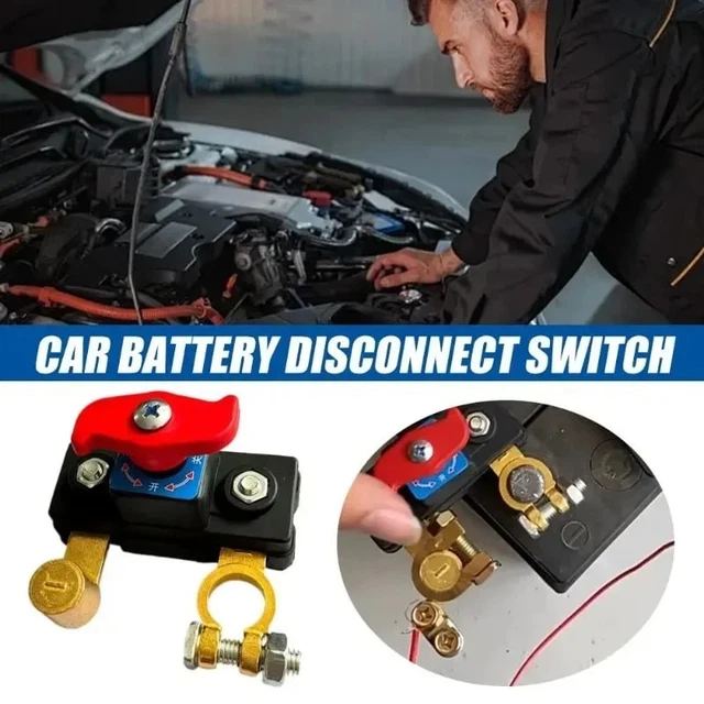 BATTERY DISCONNECT SWITCH 12V 24V Negative Terminal Cut Off Knob £15.86 ...