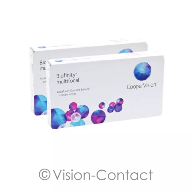 Biofinity multifocal 2 x 3 multifokale Kontaktlinsen Monatslinsen Cooper Vision