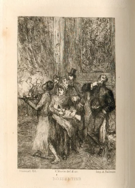 Chansons Légères de Gustave Nadaud - Eaux-fortes par Edmond Morin - 1879
