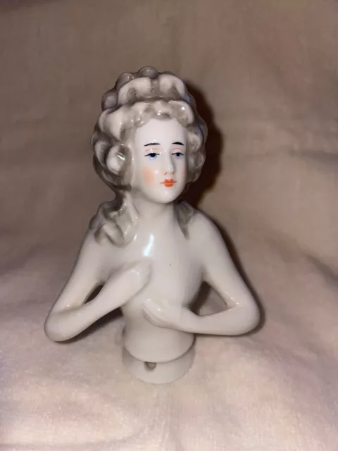 Art Deco Austrian Lady porcelain pin cushion