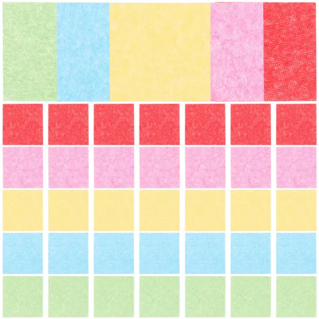 Papel arco iris papel de seda cuadrados de mosaico decorativo de papel artesanal