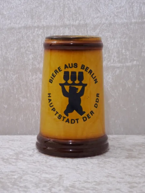 DDR Diseño Cerámica Jarra de Cerveza Biere aus Berlin Capital-Vintage-Anuncio