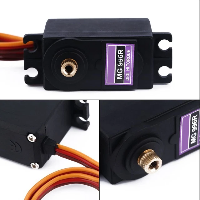 AZDelivery MG995 Micro Digital Servo Motor for RC robot Helicopter Aircraft compatible with Arduino Including E-Book