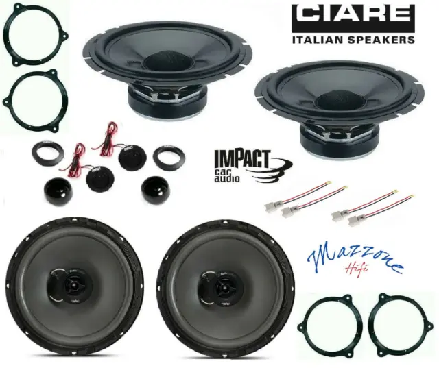 Ciare CW170Z PH165P Set 6 Lautsprecher Dacia Lodgy Sandero Nissan Renault Smart