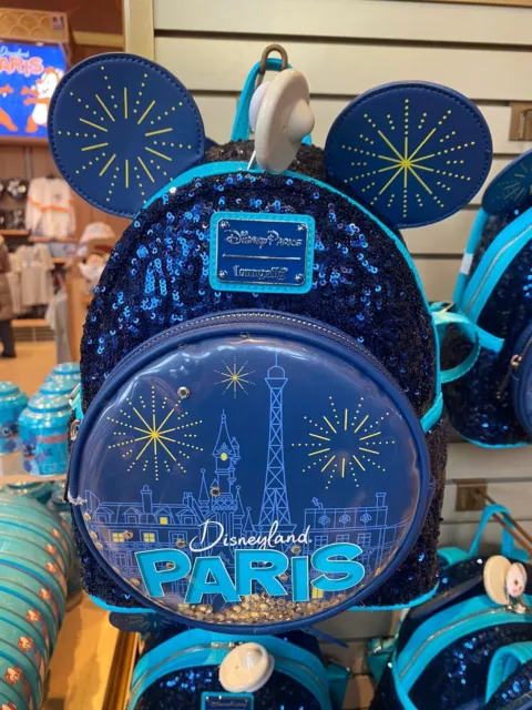 Sac à dos Loungefly pailleté Disneyland paris 30 ans du parc collection  Sparkle