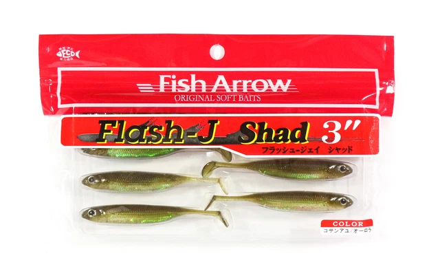 Fish Arrow Soft Lure Flash J Shad 3 Inch 7 Piece per pack #26 (4094)
