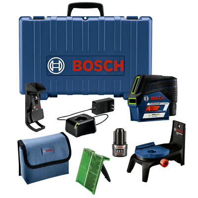 New Bosch GCL100-80C 12V Cross-Line Laser w/ Plumb Points f