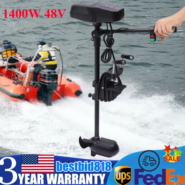 1400W 48V ELECTRIC Trolling Motor Fishing Boat Outboard Engine