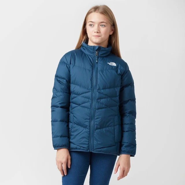 The North Face Girls Sz L (14/16) Goose Puffer Jacket Nylon Blue