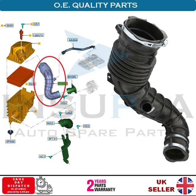 AIR FILTER BOX Intake Hose For Ford Transit MK7 V347 0614 2.2 TDCi