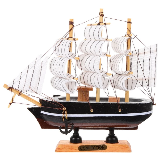 Lot De 4 Mini Bateaux Canoë En Bois Inachevé 14,8 Cm – Peinture DIY – Décor Nautique Table – Maquette à Personnaliser