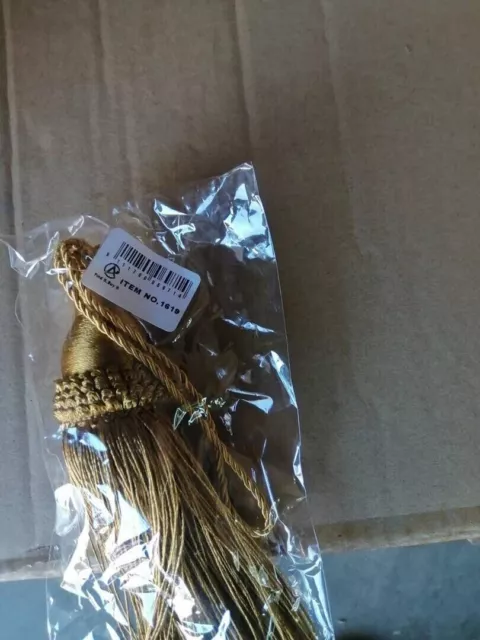 2X Silky Key Tassels, Cushions, Blinds,Bibles , Curtains,Champagne