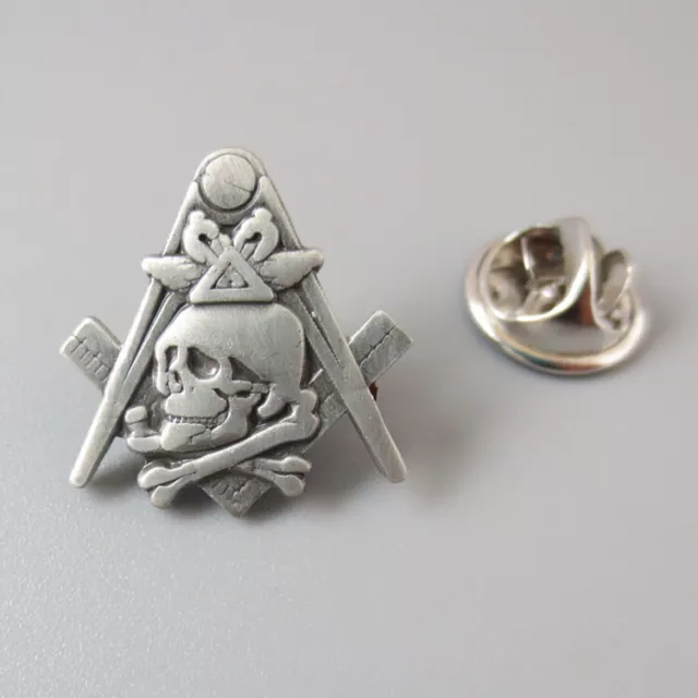 Masonic Lapel Pins Badge Mason Freemason B51 Widow's son antique silver