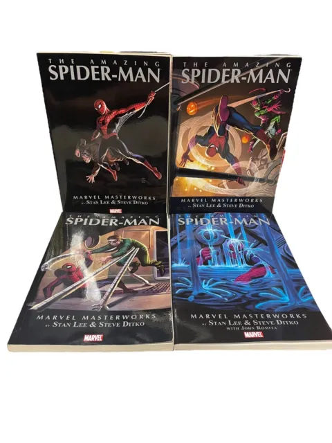 The Amazing SPIDER-MAN VOL 1-4 TPB; Marvel Masterworks STAN LEE & STEVE DITKO