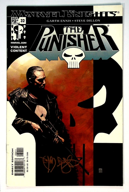 Punisher #32 Vol 4 Signed by Tim Bradstreet Marvel Comics 2001