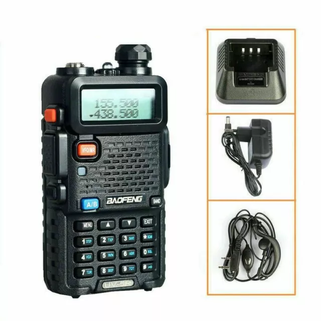 Ricetrasmittente Walkie Talkie Baofend UV-5R 5W VHF/UHF DUAL BAND RADIO