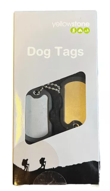 Dog Tags Military Army Style Dog Tags Ball Chain Necklace Combat Solider 24 inch