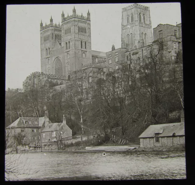 Linterna Mágica de Vidrio Deslizador CATEDRAL DURHAM DEL RÍO C1900 L74