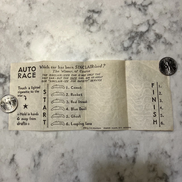 Sinclair Auto Race-Which Car Has Been Sinclair-ized? Promotion