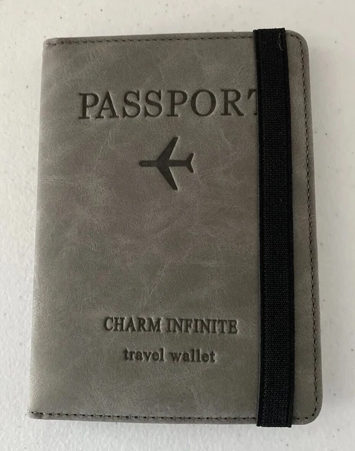 Travel Passport ID Wallet Holder Cover RFID Blocking Card Case Cover PU Leather