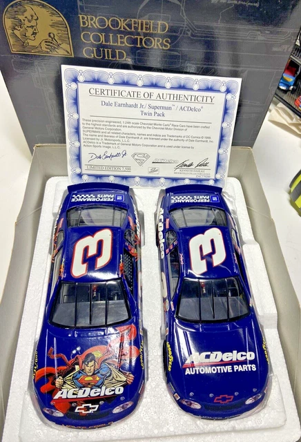 Superman 1999 Dale Earnhardt Jr Twin pack Brookfield Collectors Guild 1 of 7500