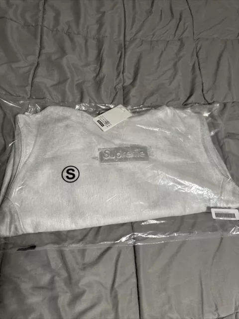 Supreme MM6 Maison Margiela Foil Box Logo Hoodie Small (White)