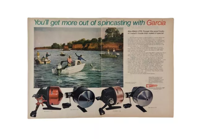 PRINT AD 1968 GARCIA MITCHELL 300 FISHING REEL Cabin Garage Shop