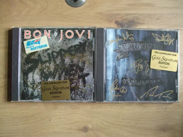 BON JOVI New Jersey + Slippery when wet - Gold Signature Edition CDs