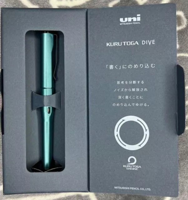 Uni Kuru Toga Dive 0.5mm Mechanical Pencil M5-5000 Dense Green NEW